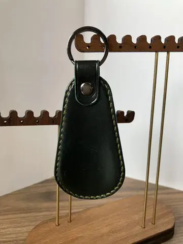 천연 가죽 핸드메이드 구두닦이 핸드메이드 루가토 숄더(그린)1.