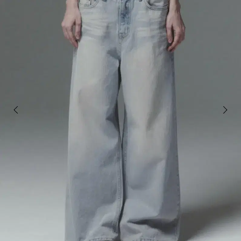 [새상품] Foggy Wide Denim Pants light blue