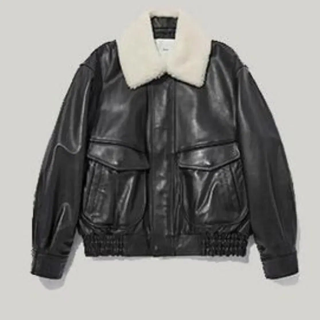 dunst LEATHER BLOUSON BLACK 던스트 레더블루종