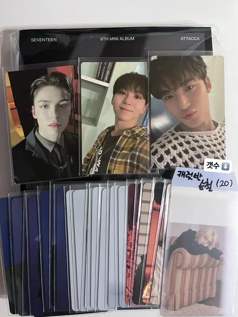 Ataka Carat Vahn s.coups mingyu seungkwan vernon / seventeen photocard album Disposal Sale