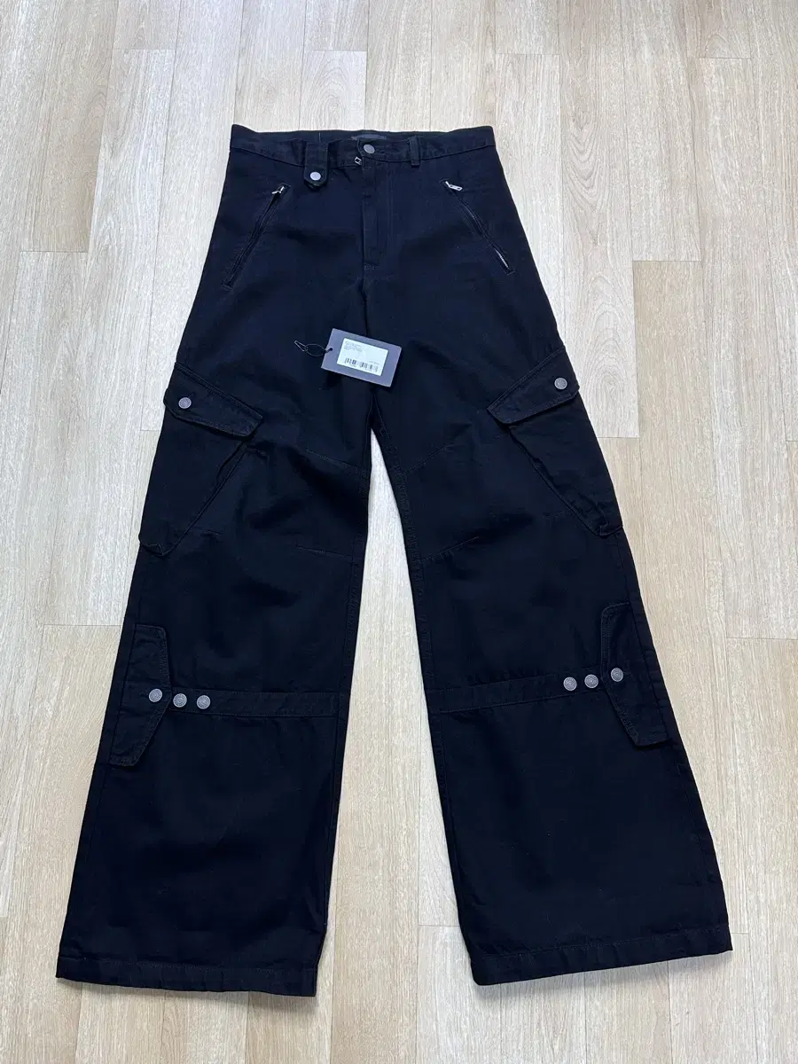 [M] Egonlab Cargo Denim Pants Black