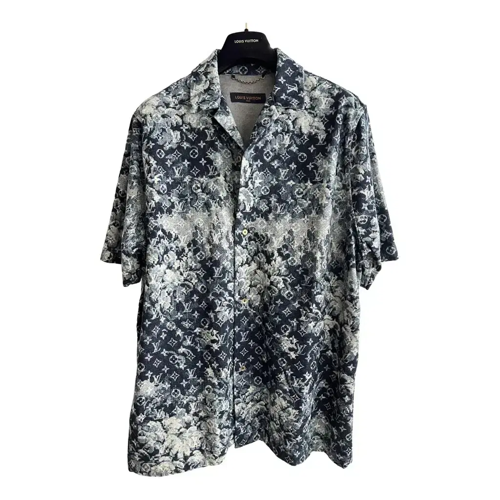 Louis Vuitton Monogram Hawaiian Tapestry Denim Shirt Jacket