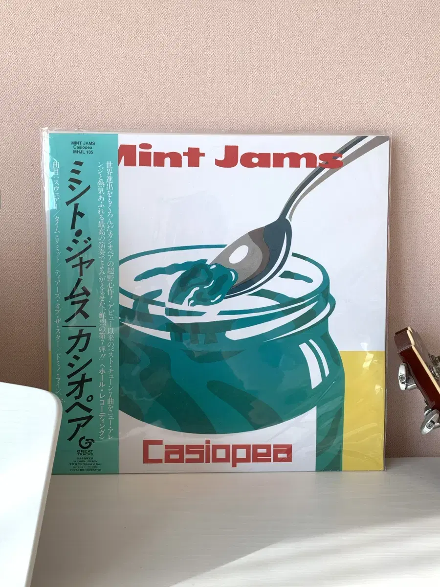 카시오페아 Casiopea mint jams lp 블랙반 미개봉