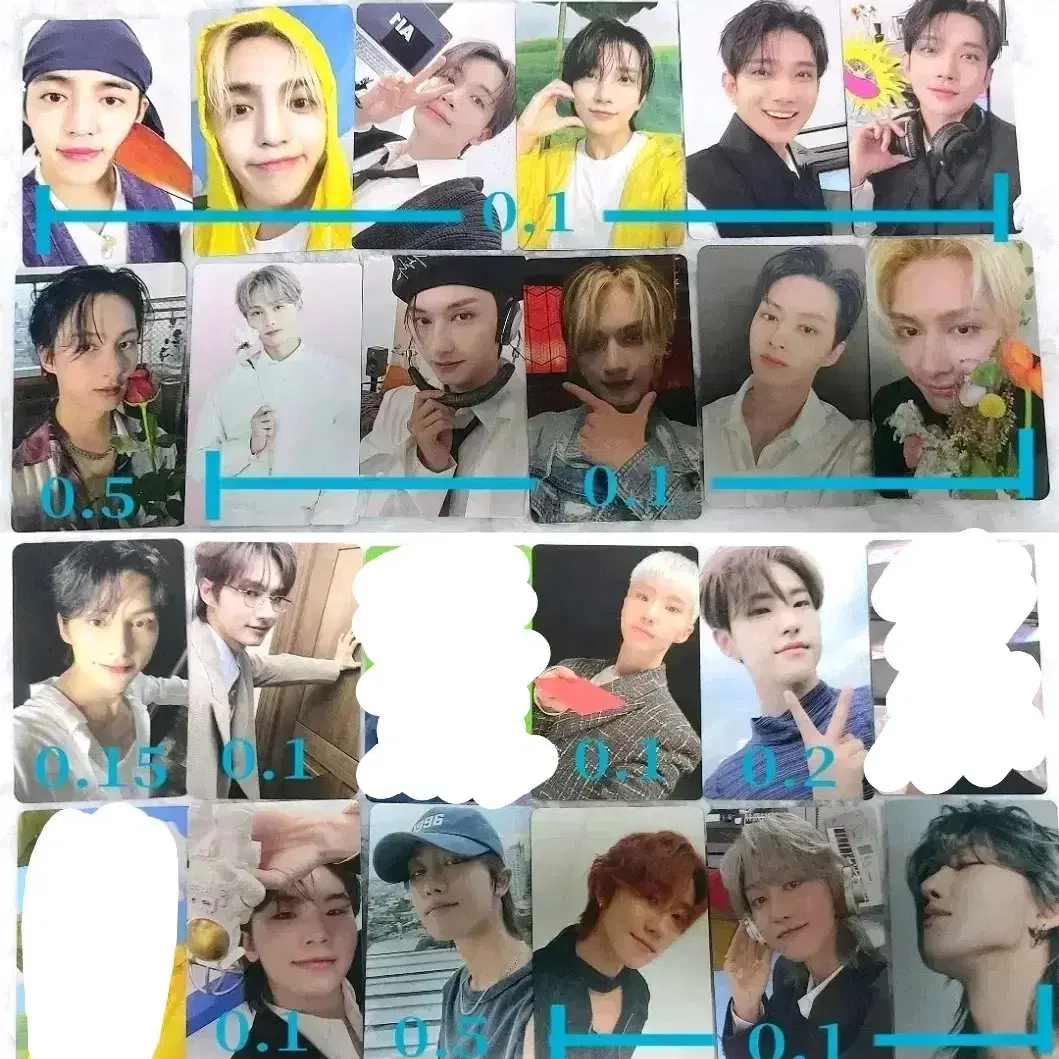 세븐틴 에스쿱스 정한 조슈아 준 호시 원우 우지 포토카드 포카