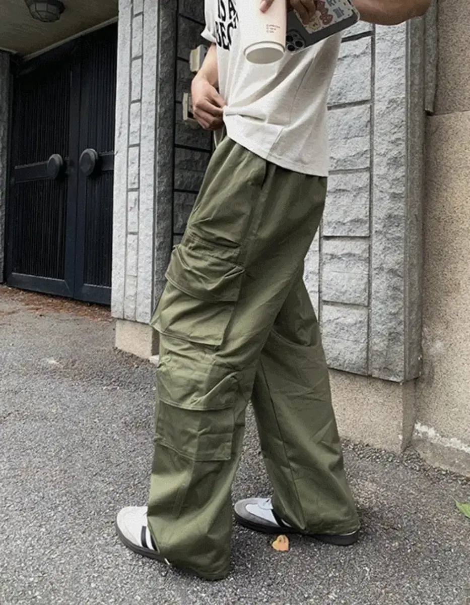 Bonded Khaki Cargo Pants FREE