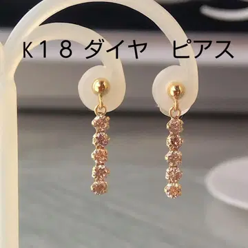 K18 18K 18K 금 다이아몬드 귀걸이