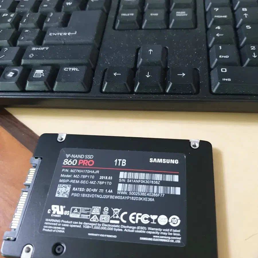 삼성860pro최고급MLC V-NAND 1테라ssd 성능상태최상