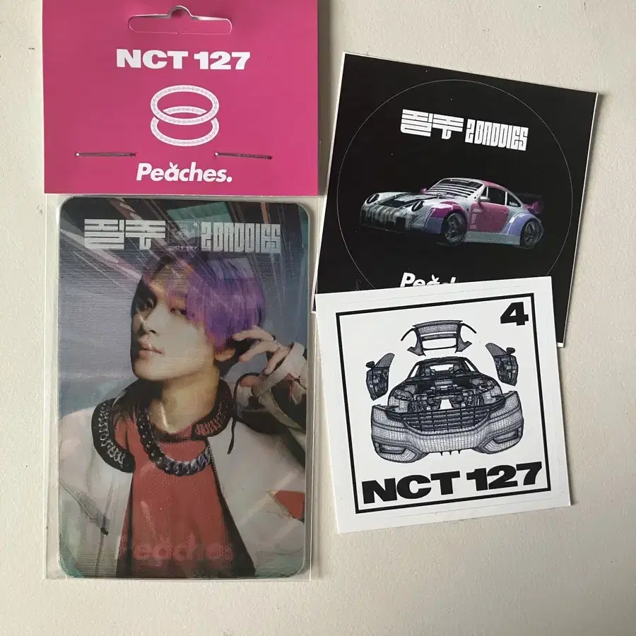 NCT127 피치스 해찬 렌티큘러 포카