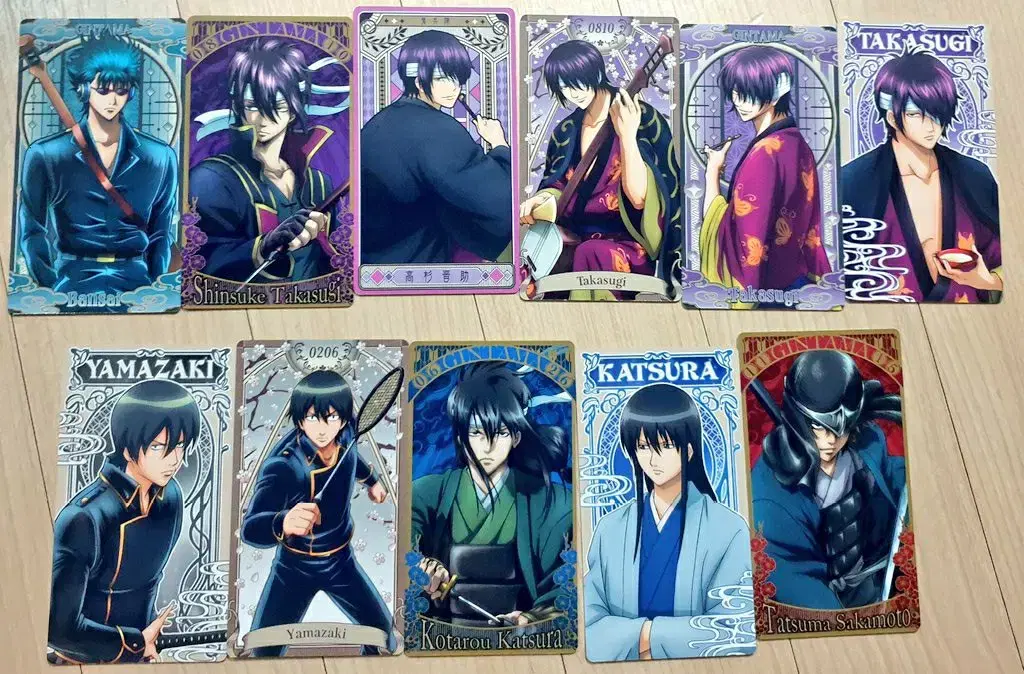 Gintama Arcana kard Collection Takasugi Katsura Yamazaki Vansai Official Goods