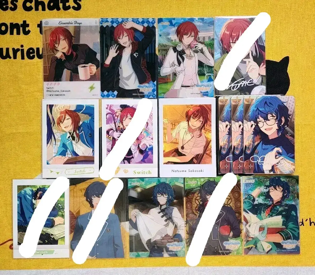 Angsta Switch (Natsume, Tsumugi) photocard + Free Badge Pashot Pashots Clear