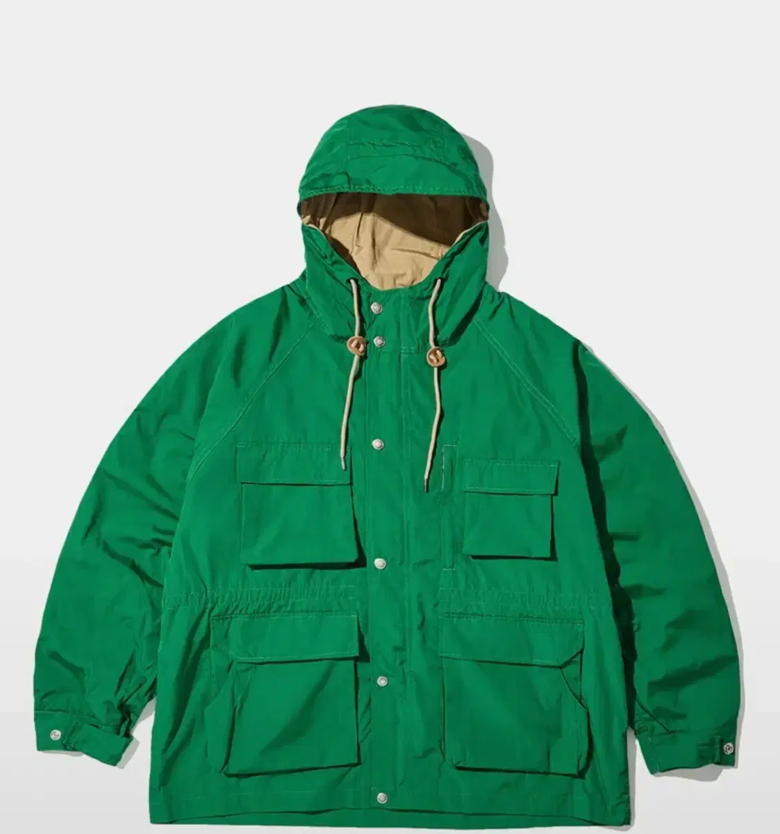 아웃스탠딩/OVERSIZED MOUNTAIN PARKA_GREEN/M