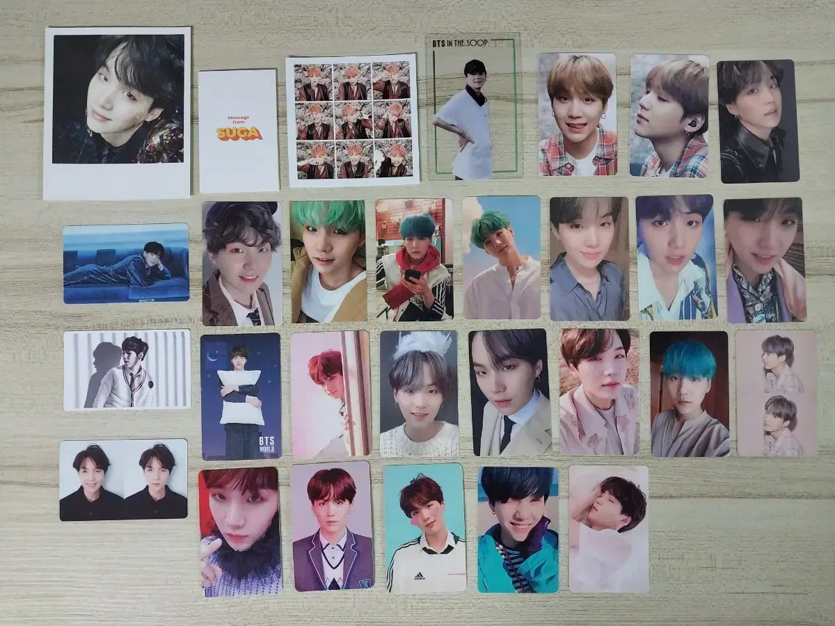 BTS bangtan suga Sells 30 photocards in bulk DeVol bts suga Genuine