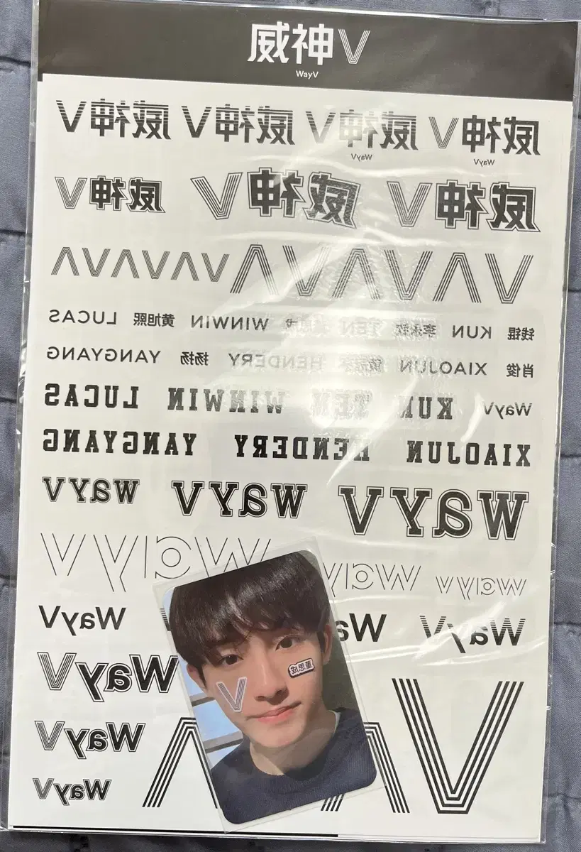 nct winwin tattoo photocard wts