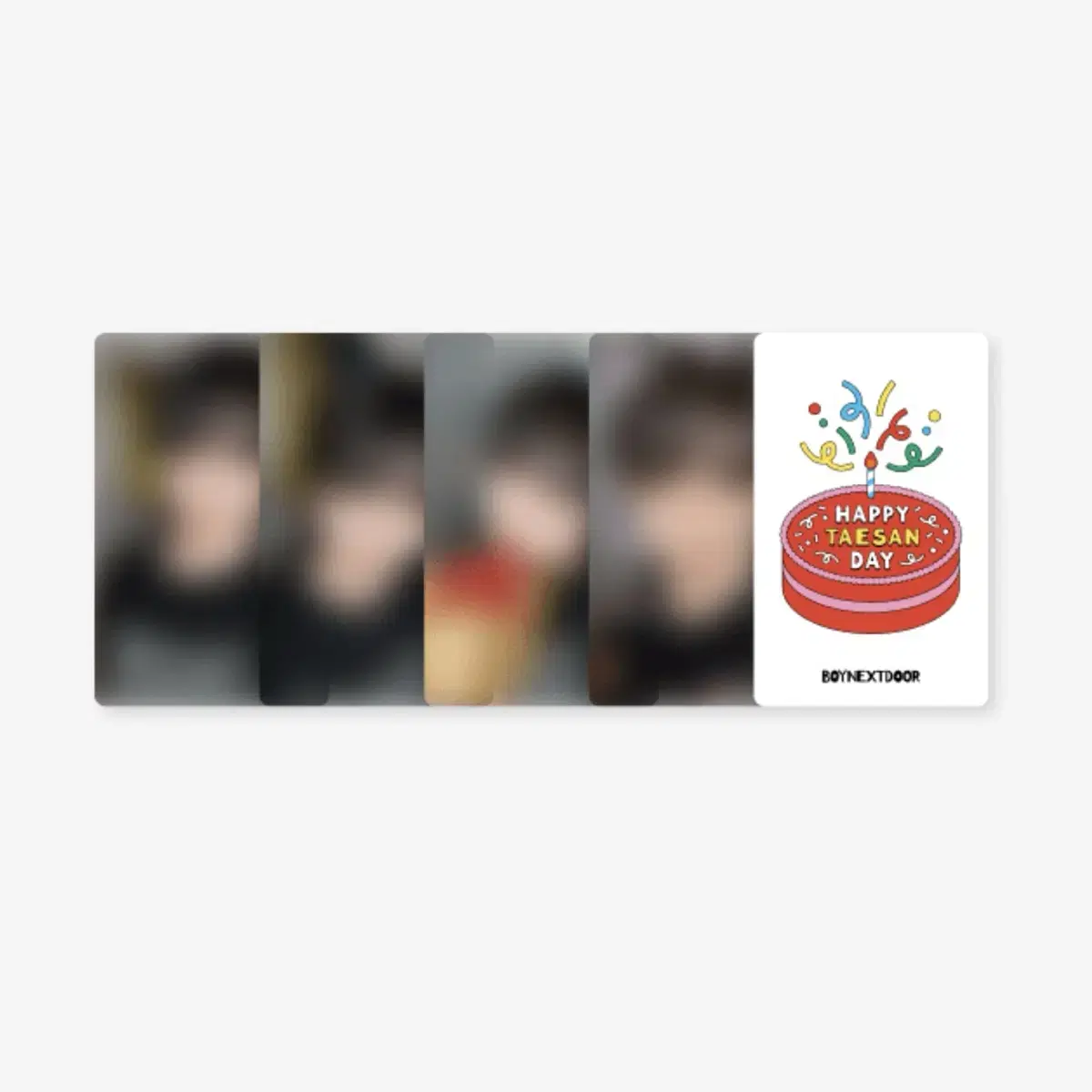 Taesan birthday photocard sealed WTS