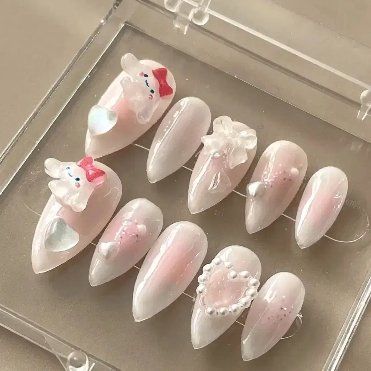 *맞춤제작 수제네일팁 10pcs*새상품