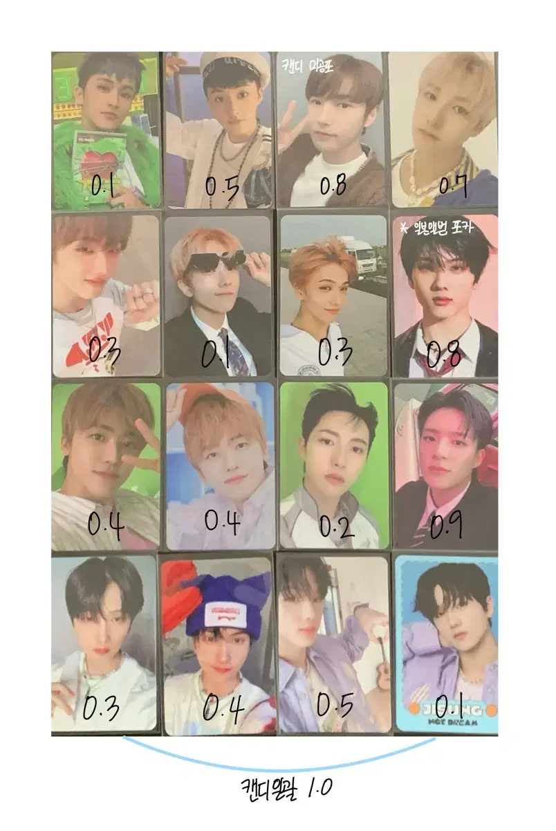 nct dream photocard wts mark jisung renjun jeno jaemin