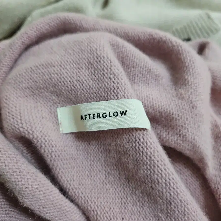 afterglow(F)오버핏 후드 니트