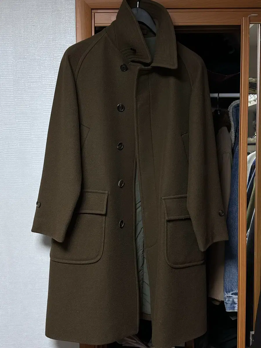 AnotherOffice Voyager Balmacan Coat Dark Mocha 1 size