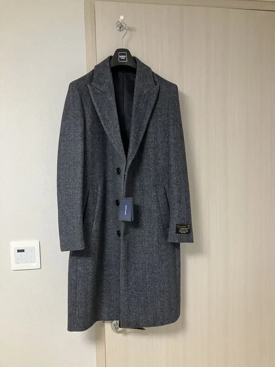 Basso Homme Cashmere Blend Chester Coat ( 100 / New)