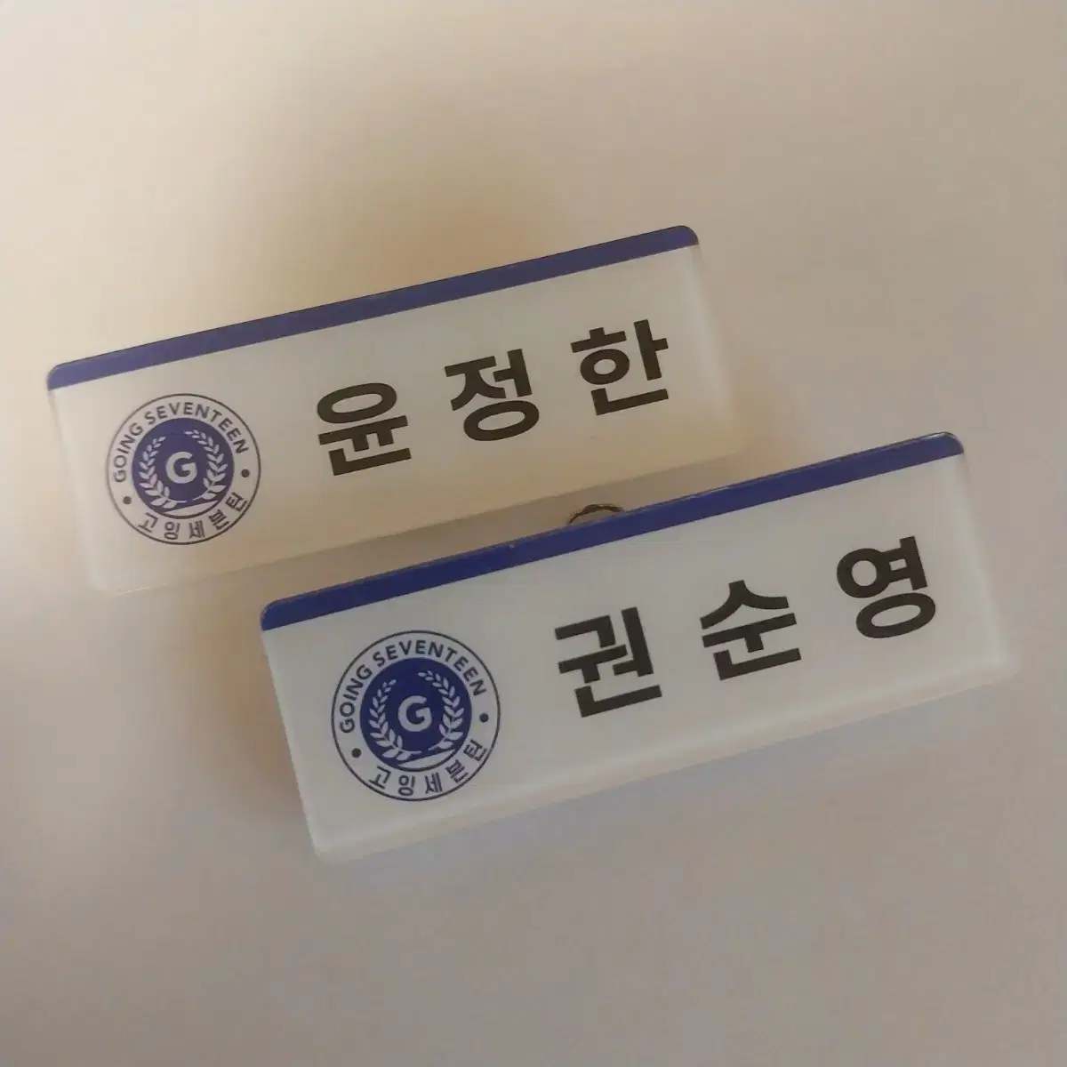 ((unofficial goods)) jeonghan, hoshi sebongo name badge