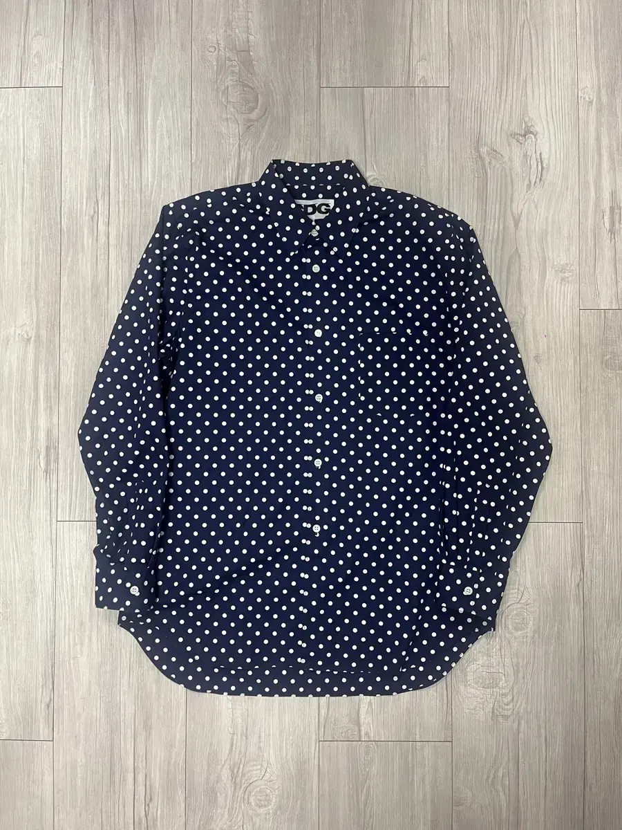 Comme des Garçons Song Polka Dot Shirt Navy [M]