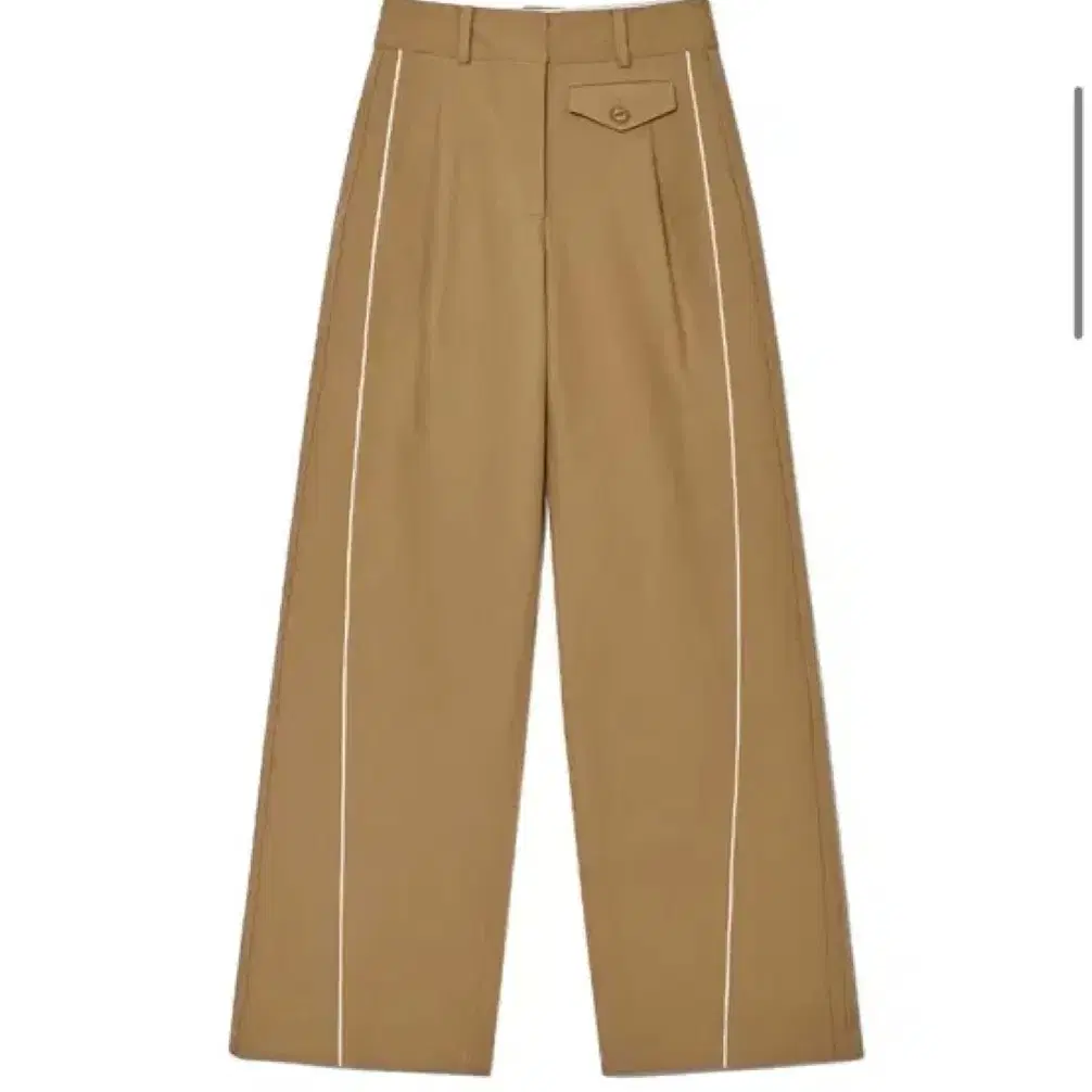 [KIJUN] PIPING WIDE PANTS (CAMEL) M사이즈