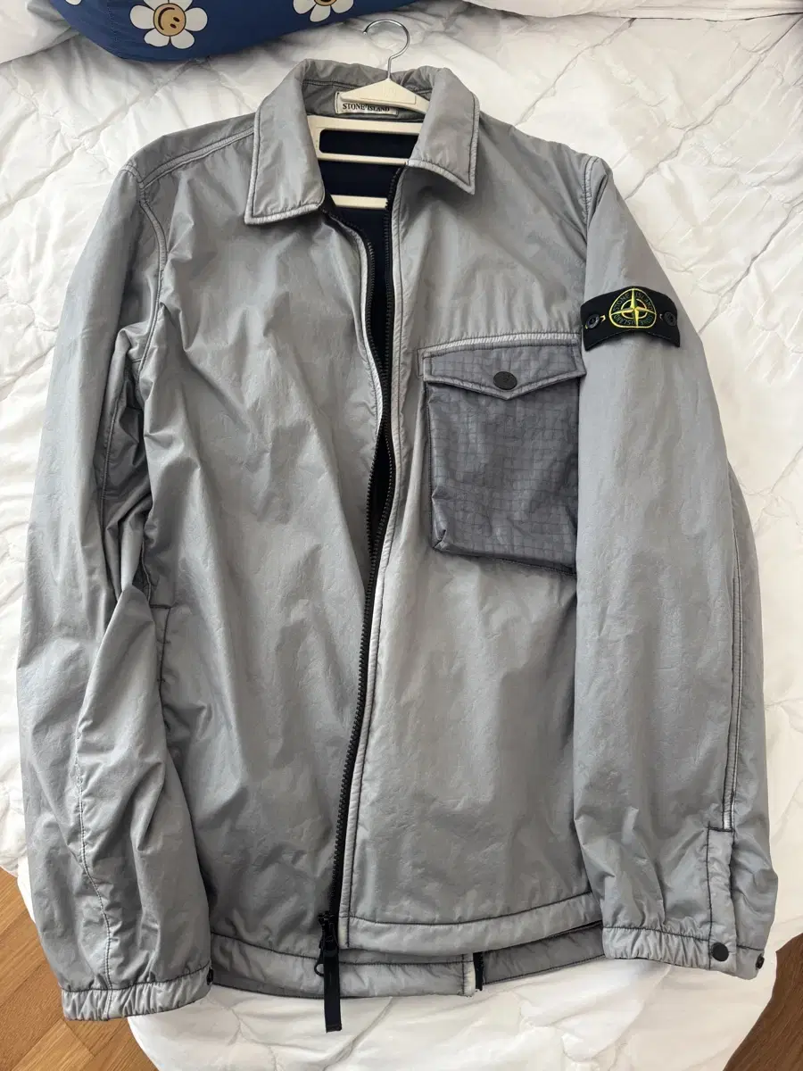 [XL] Stone Island Ramiflak Overshirt Dove Gray