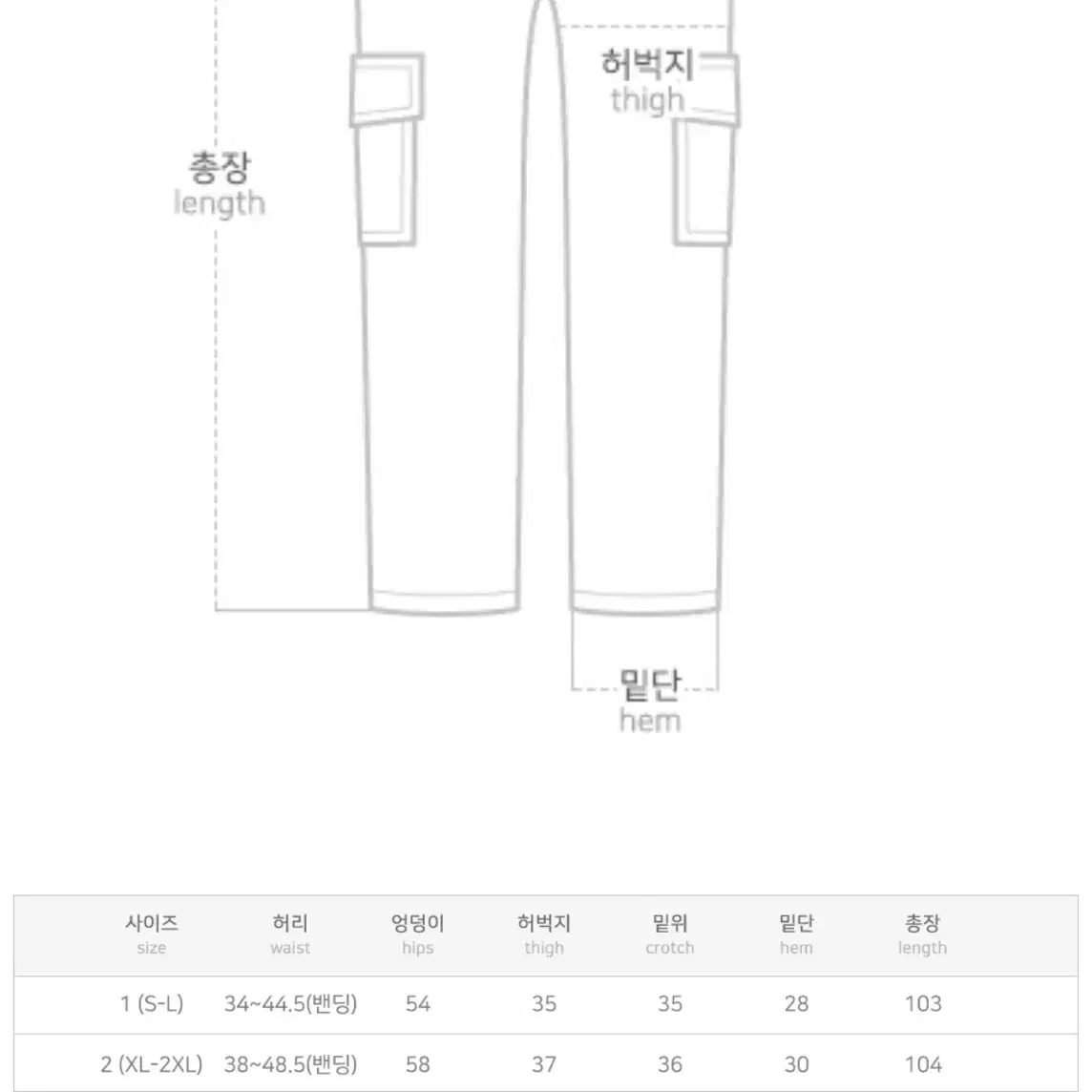 에이블리 당당걸 빅사이즈 벤버 무릎트임 밴딩 와이드 카고 팬츠