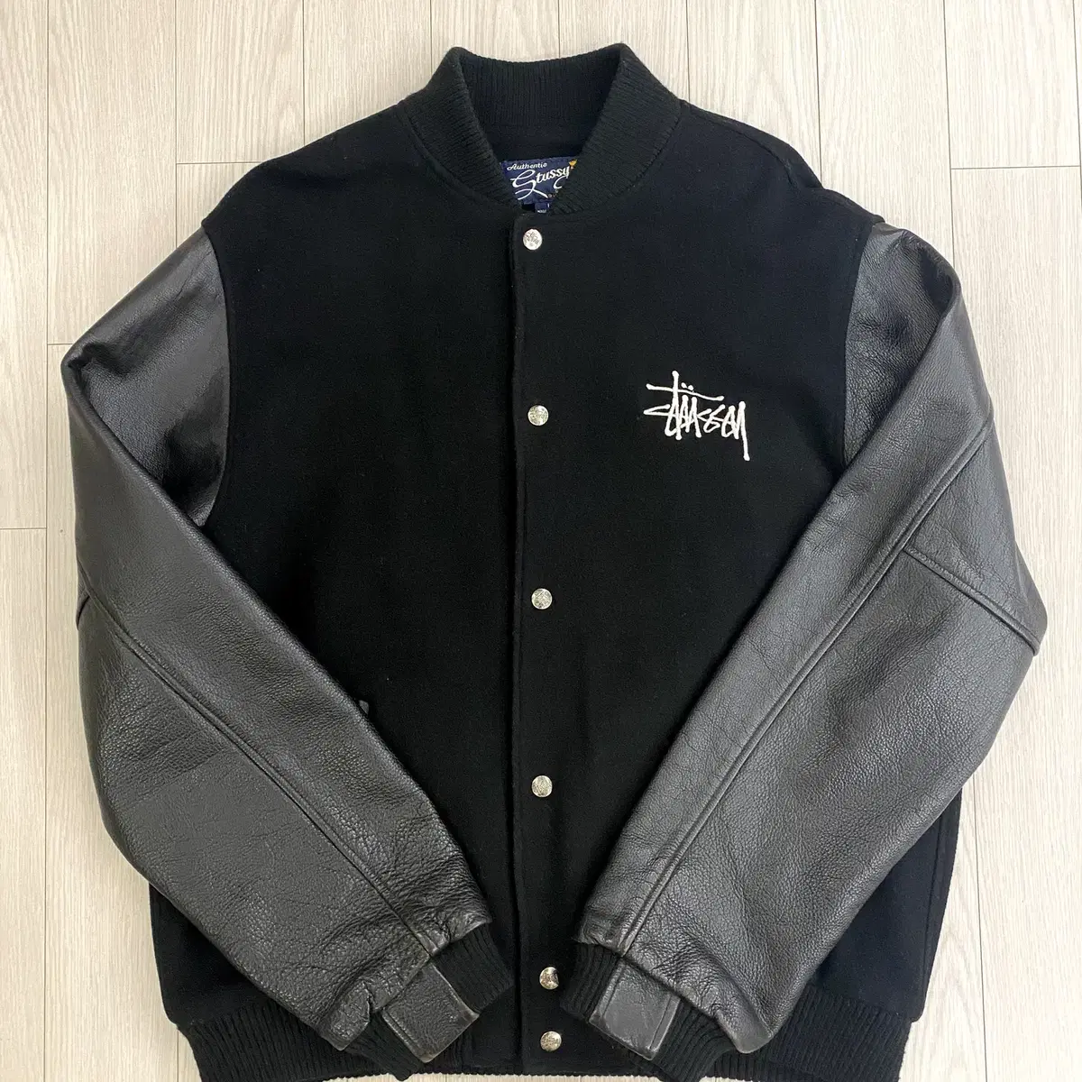 L] 90's Stussy Stussy Homeboy Varsity Jacket #스투시,#스투