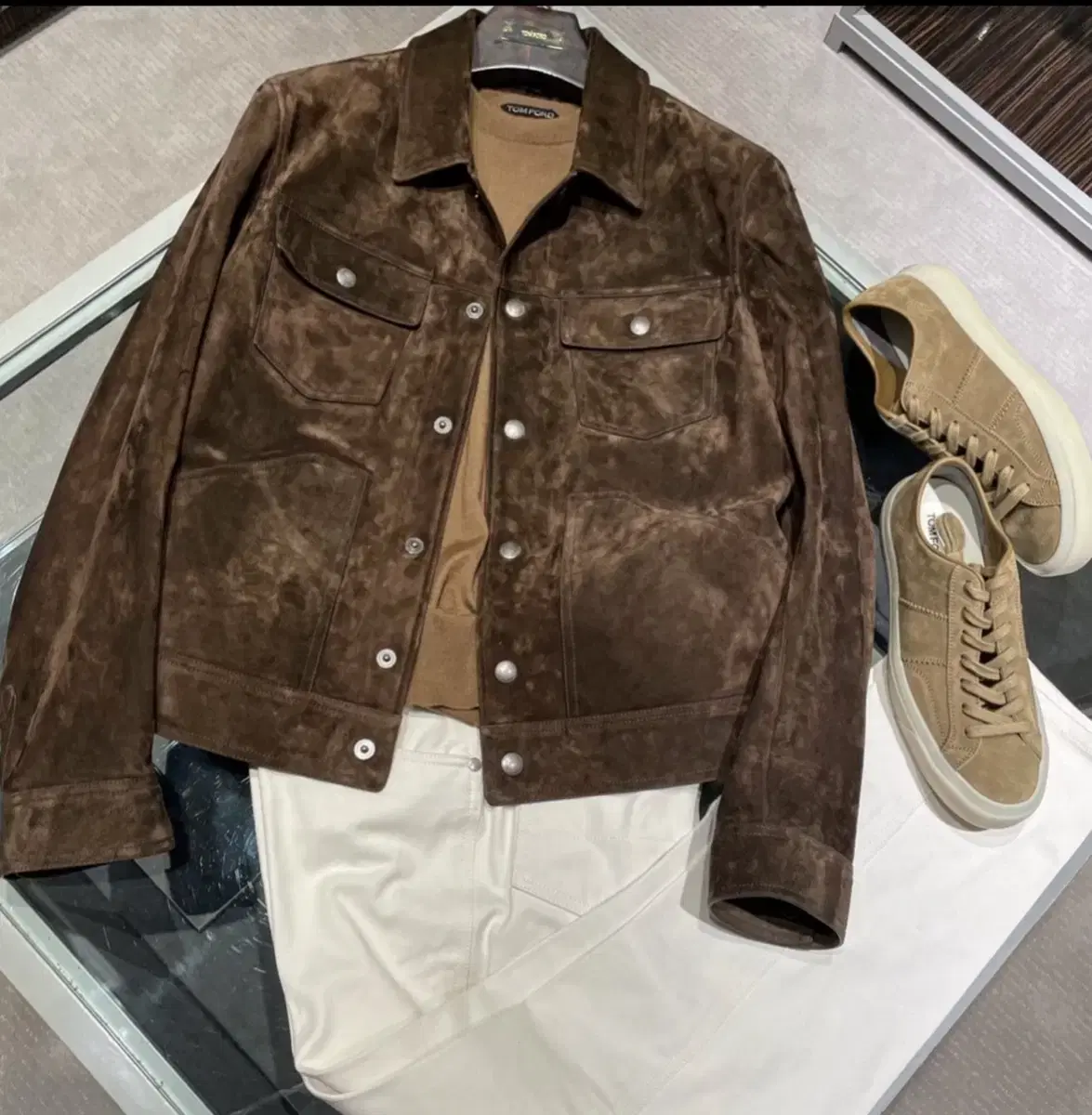 TOMFORD Suede Trekker Jacket