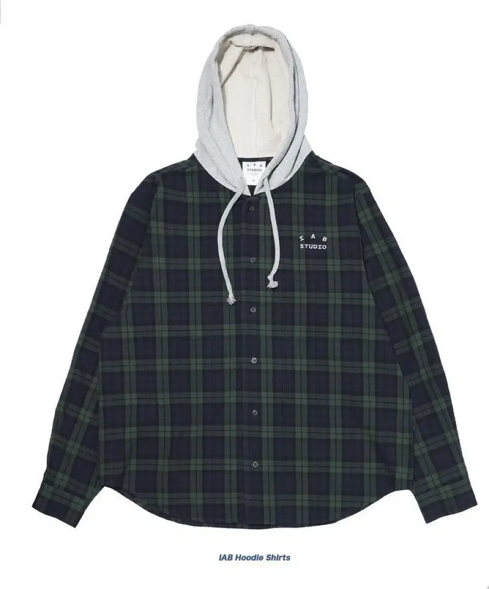 iApp Hoodie Blackwatch Tartan White (L)