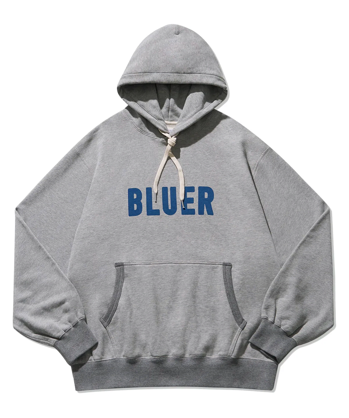 [M] Nameclothing Pigment Print Blooer Team Hoodie - Melange Gray