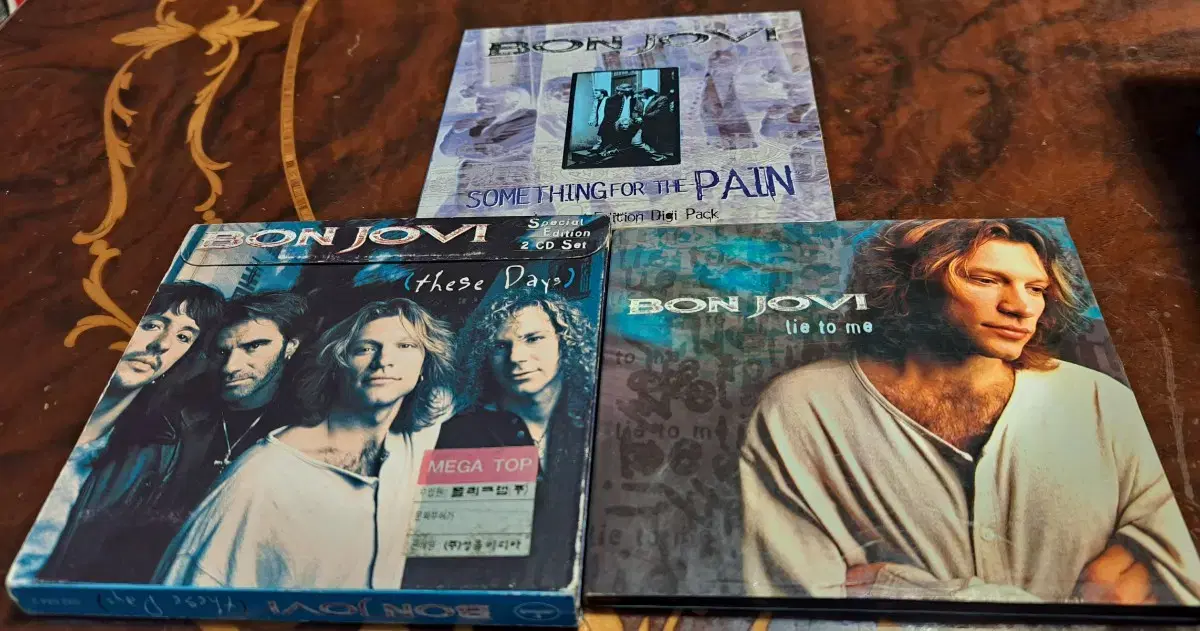 본조비 Bon Jovi 희귀 수입 CD 4장 구성 세트