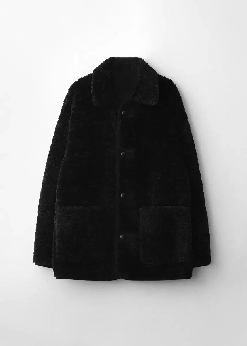 앤니즈 Reversible shearling jacket (black)