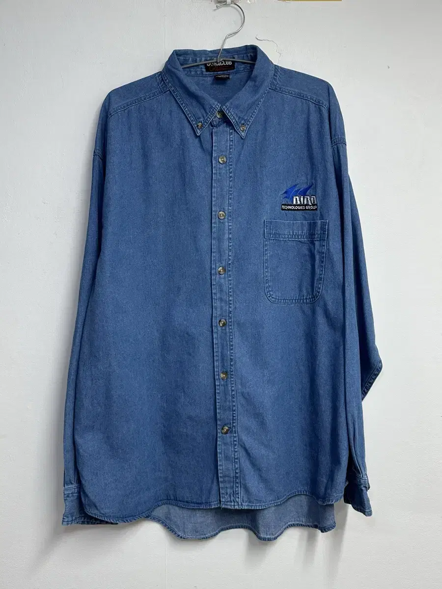 Ultraclub Old School Denim Shirt Young Men's