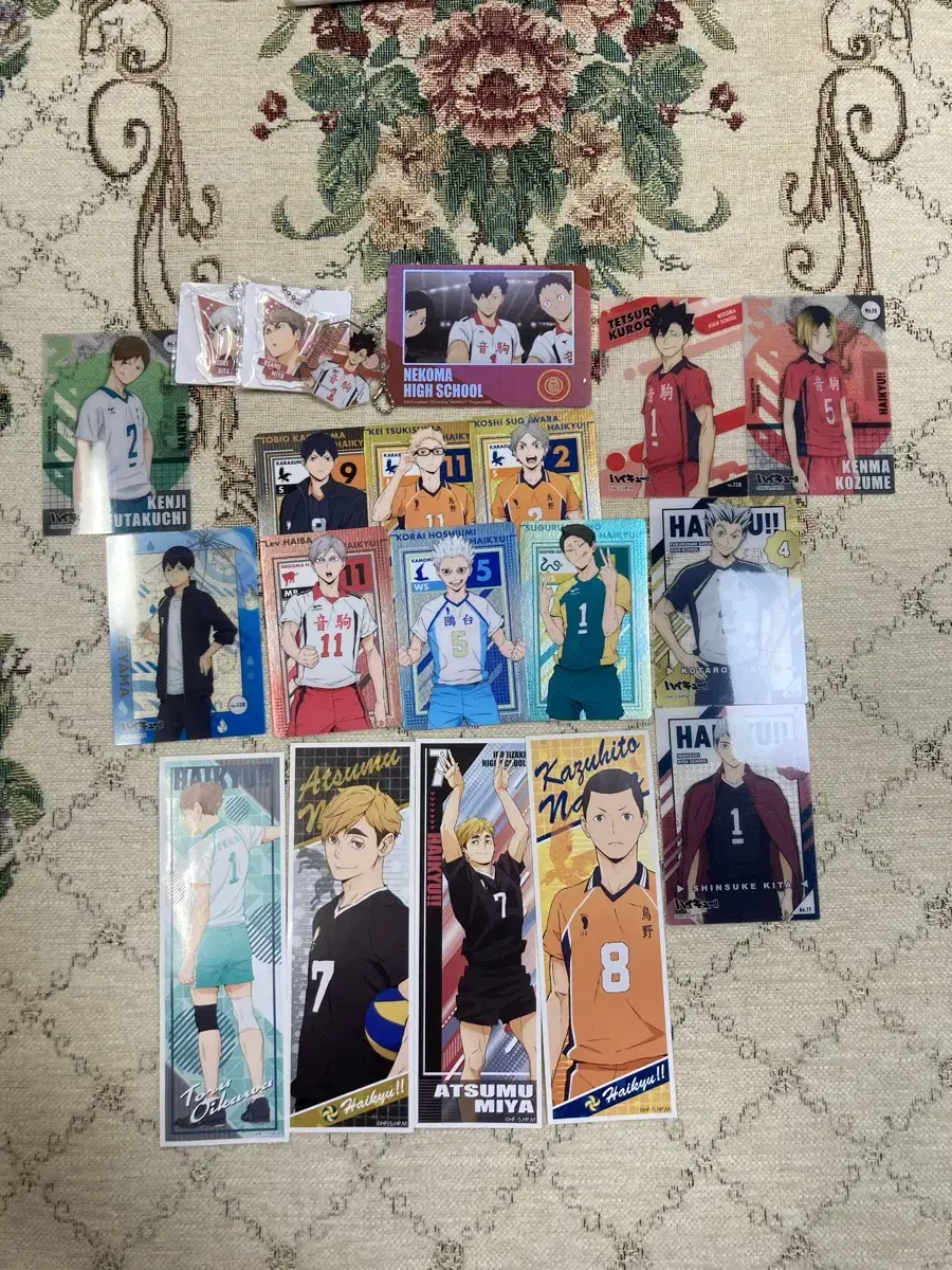 Haikyuu Goods Disposal KeyringsJiryurilongStickersMetalKards