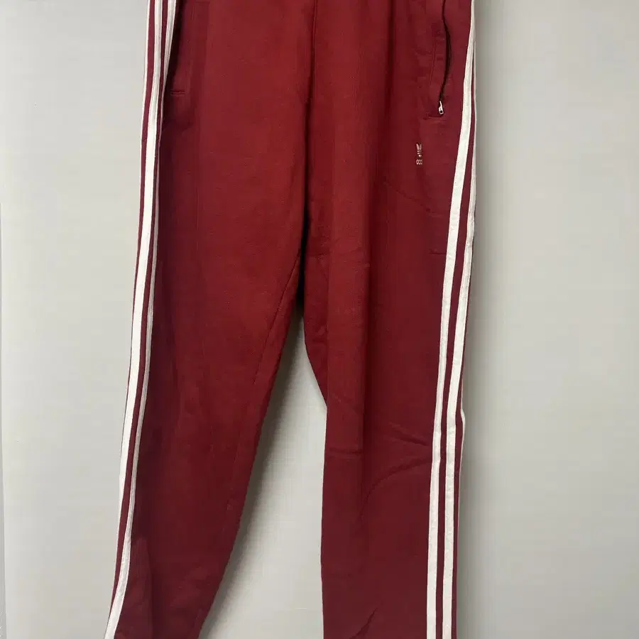 아디다스 버건디 레드 팬츠 3-stripes pants 2XL