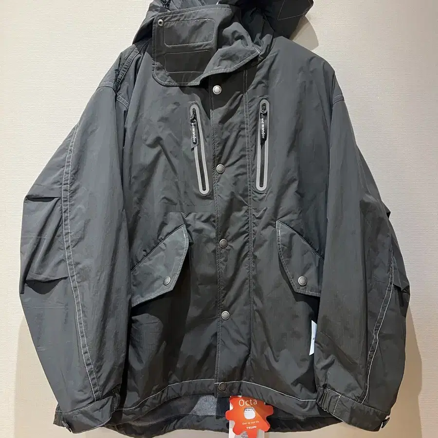 앤드원더 andwander fishtail octa coat(s/m)