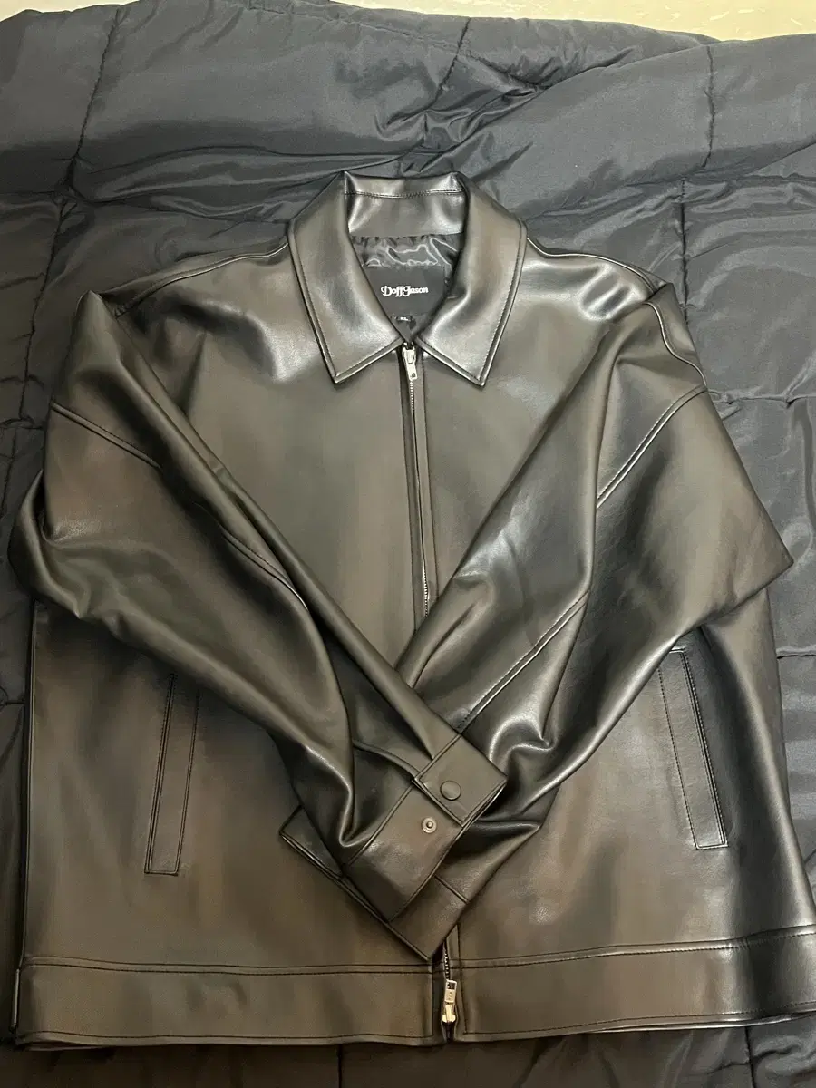 Daphne Jason Overfit Leather Jacket