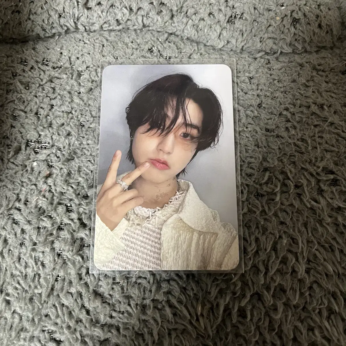 Straykids han ate accordion version photocard