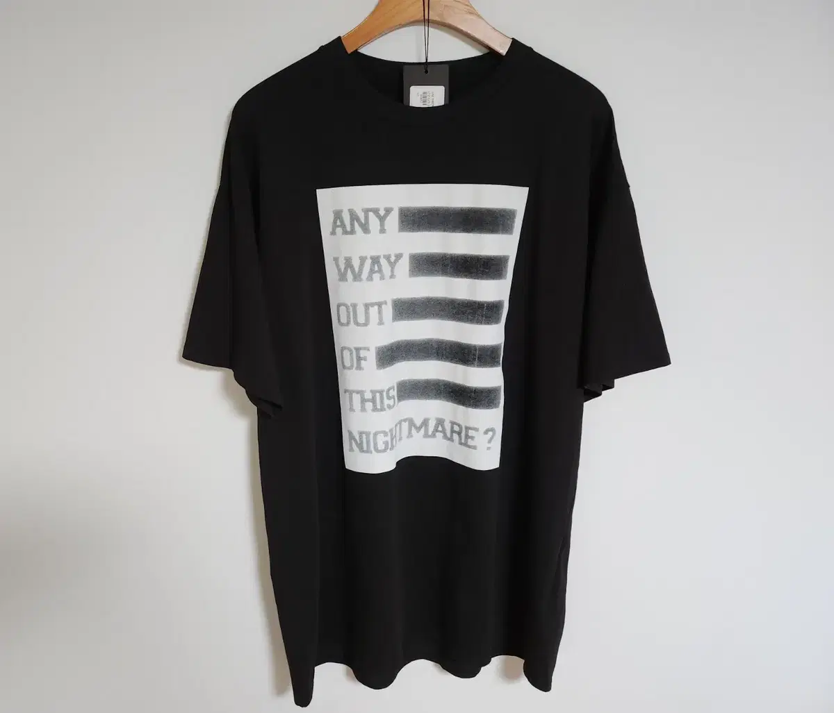 M Raf Simons Black Overfit Short Sleeve T-shirt 172-125