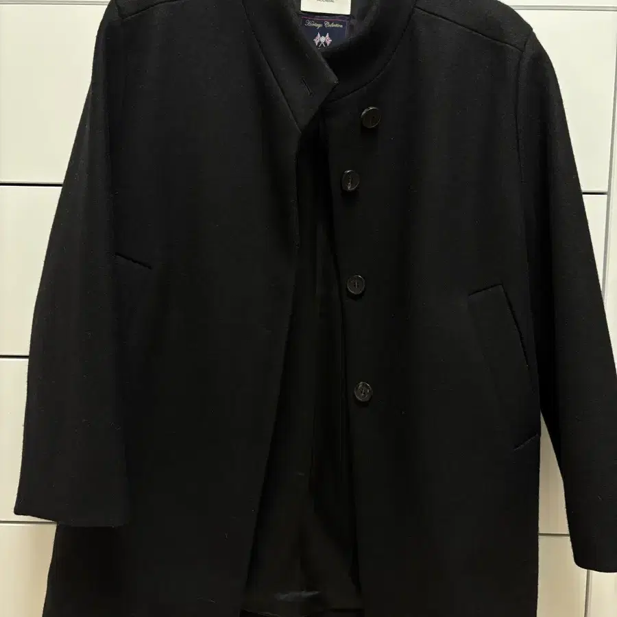 문달 하프 코트 Stand Collar Coat