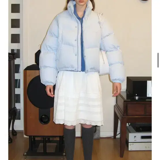 시눈 패딩 sinoon puffer jacket (sky blue)