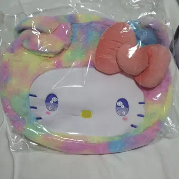 헬로키티 페이스 빅 토트백 레인보우