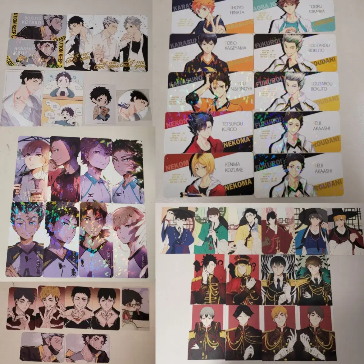 급전)haikyuu unofficial goods photocard kardtec postcard