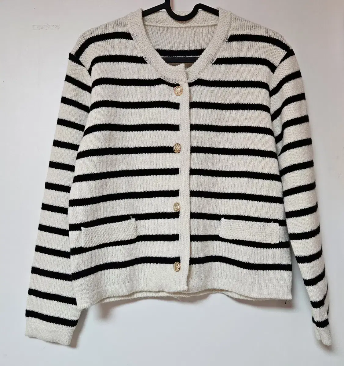 Bonded knit cardigan S