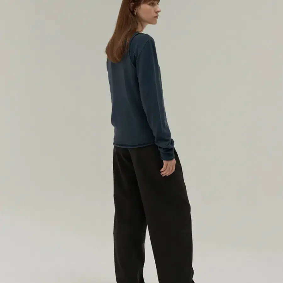 모이아 boat neck knit + wool knit top 세트