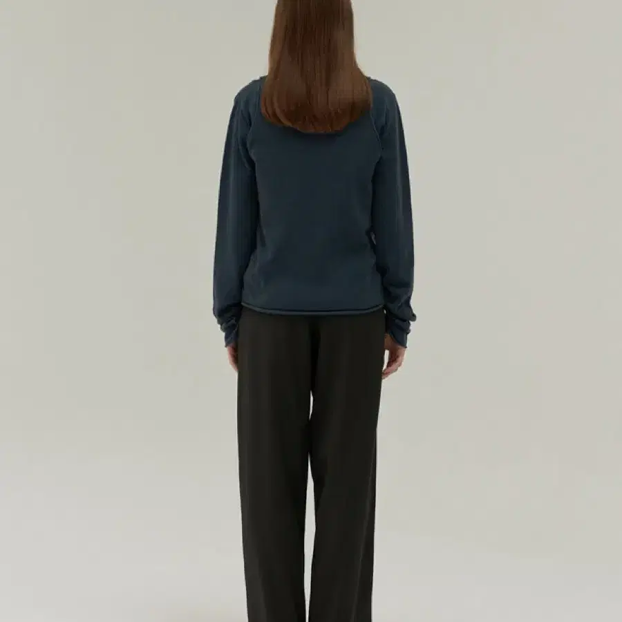 모이아 boat neck knit + wool knit top 세트