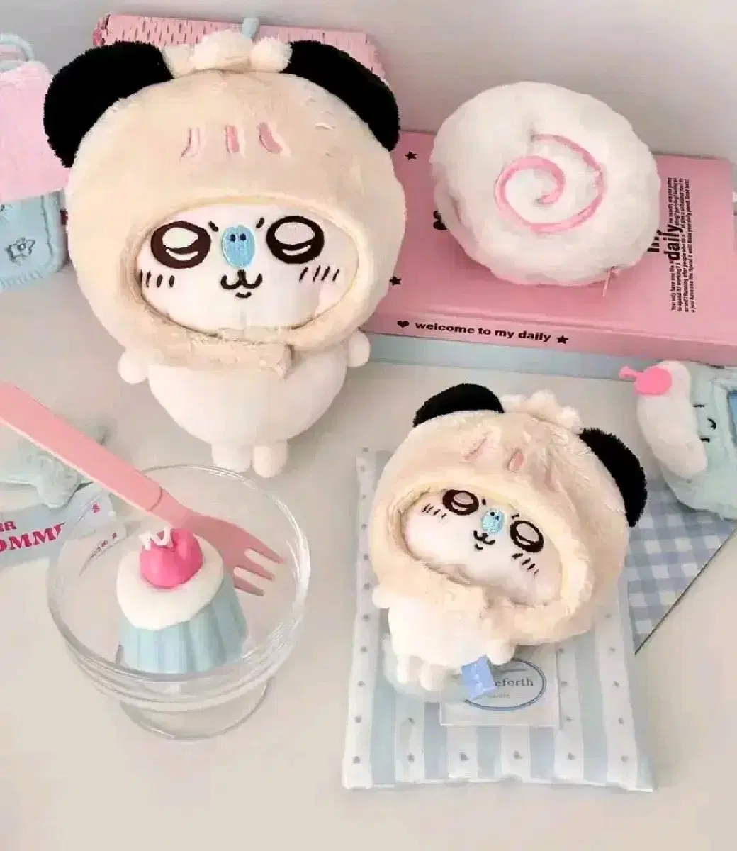 Panda Dumpling Hat 10cm Doll Clothes