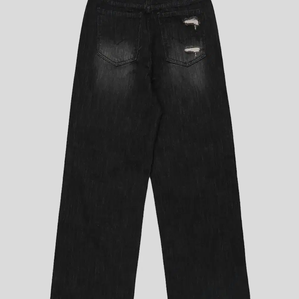 락케이크 Faye Damage Jeans - Black 카리나